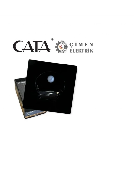 ÇOK SATAN CATA CT 5170 1W Siyah Kasa Sensörlü Koridor Aydınlatması 3200K Gün Işığı
