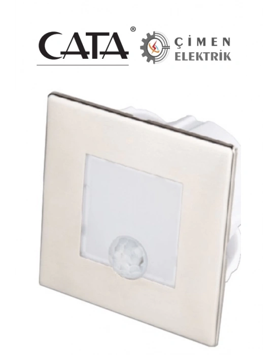 ÇOK SATAN CATA CT 5183 1.5 W Radar Sensörlü Kare Koridor Aydınlatması 6400K Beyaz Işık