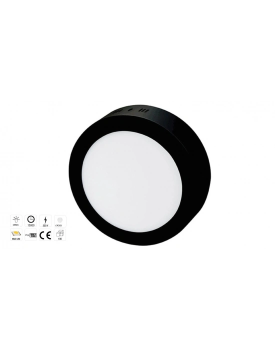 ÇOK SATAN CATA CT 5235 Siyah Kasa Led Spot18w 6400K Beyaz Işık