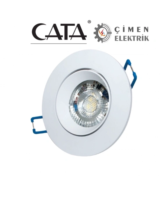ÇOK SATAN CATA CT 5256 Beyaz Kasa Led Spot 8W 3200K Gün Işığı