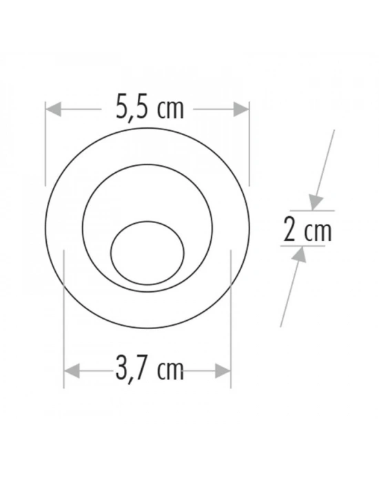 ÇOK SATAN CATA CT 5268 1.5W Satin Kasa  Led Spot 3200K Gün Işığı