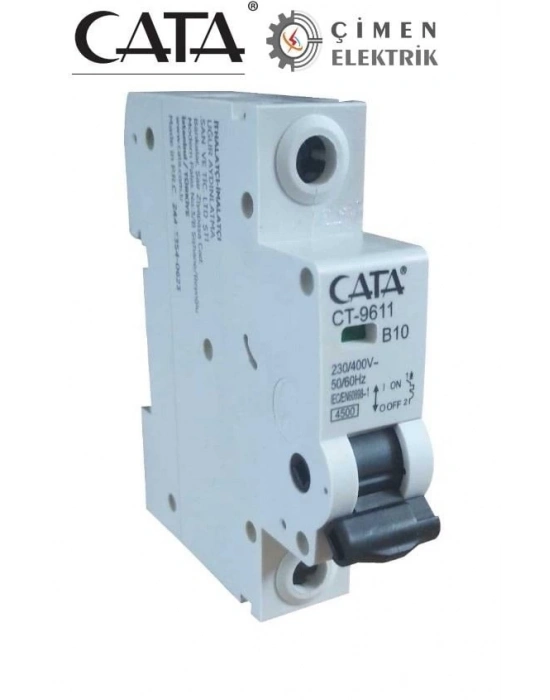 ÇOK SATAN CATA CT 9611 1X10A B 4.5Ka Tipi Otomatik Sigorta