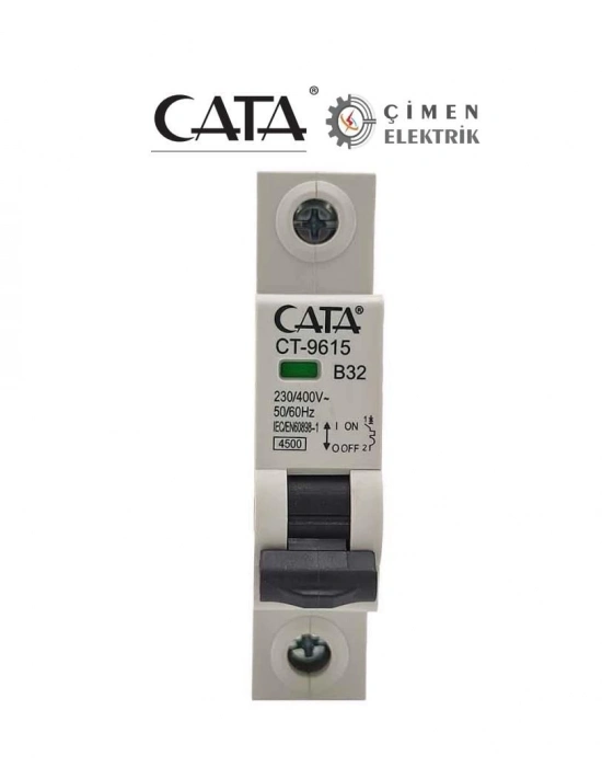 ÇOK SATAN CATA CT 9615 1X32A 4.5Ka B Tipi Otomatik Sigorta