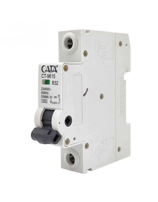 ÇOK SATAN CATA CT 9615 1X32A 4.5Ka B Tipi Otomatik Sigorta