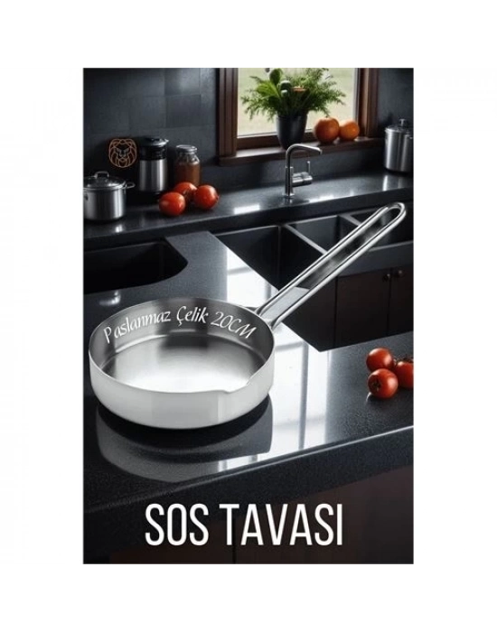 ÇOK SATAN Çelik 20 cm Sos Tavası Martorano Design