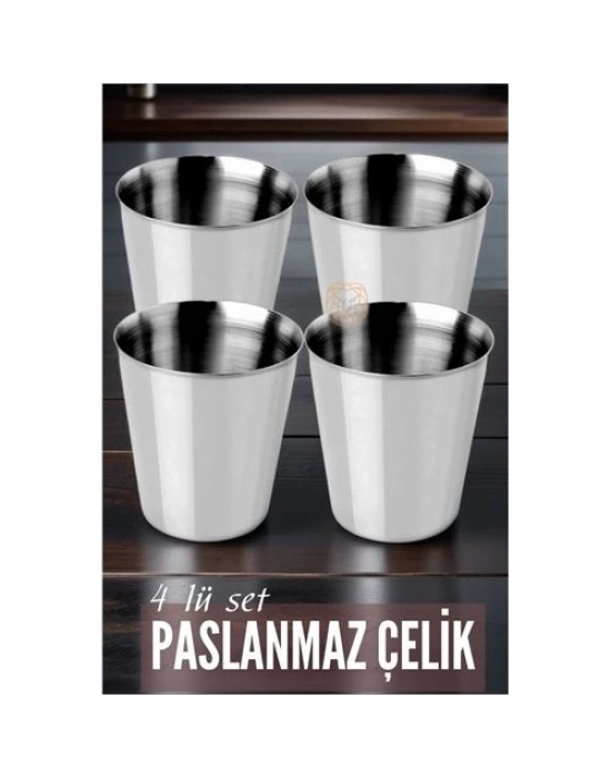 ÇOK SATAN Çelik Bardak Seti 4 Adet Fazio Giacinto Design