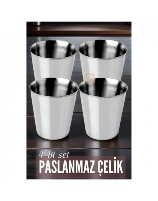 ÇOK SATAN Çelik Bardak Seti 4 Adet Fazio Giacinto Design