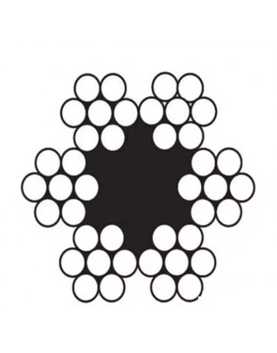 ® Çelik Halat 3 mm 10 Metre (6X7 K.ÖZ)