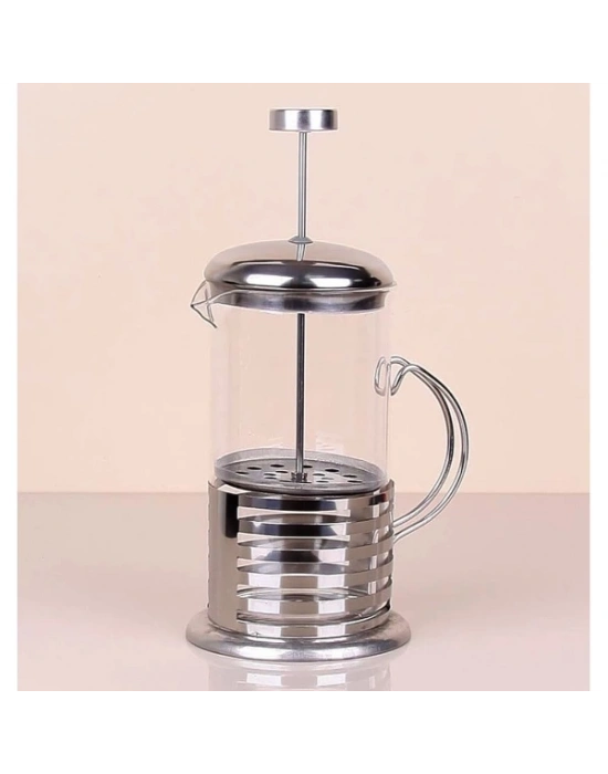 ÇOK SATAN Çelik Kulplu Cam French Press - 350 ml