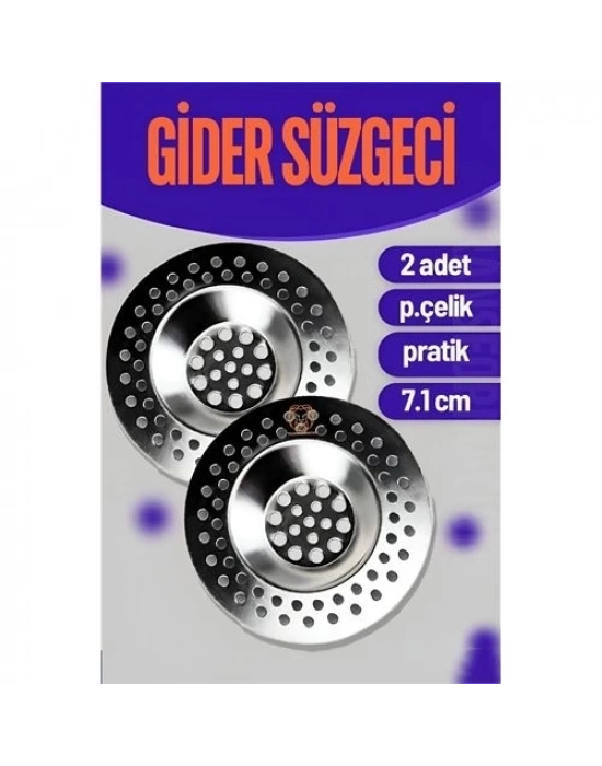 ÇOK SATAN Çelik Lavabo Süzgeci 2 ADET