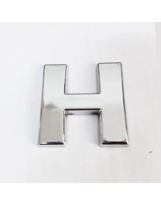 ® Cemax H Harfi  3,75 cm Krom Yapışkanlı