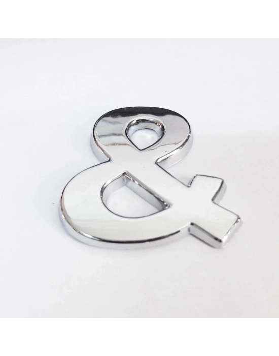 ® Cemax & İşareti 3,75 cm Krom Yapışkanlı