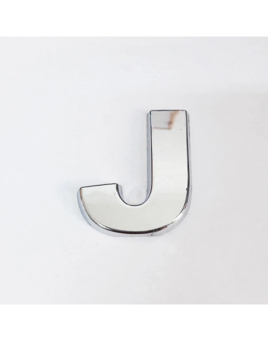 ® Cemax J Harfi  3,75 cm Krom Yapışkanlı