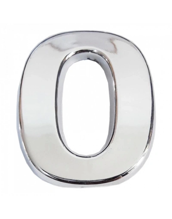 ® Cemax Krom Yapışkanlı 0 Rakamı 5 cm