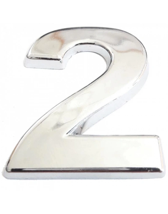 ® Cemax Krom Yapışkanlı 2 Rakamı 5 cm