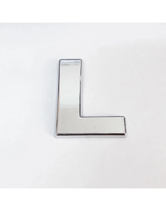 ® Cemax L Harfi  3,75 cm Krom Yapışkanlı