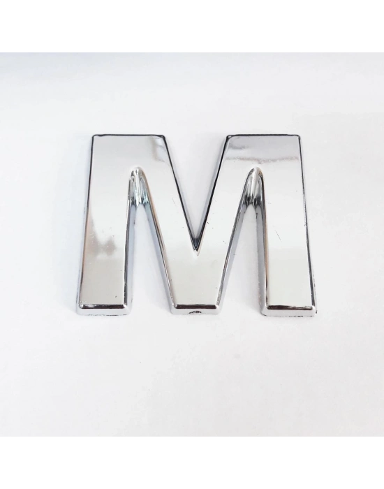 ® Cemax M Harfi  3,75 cm Krom Yapışkanlı