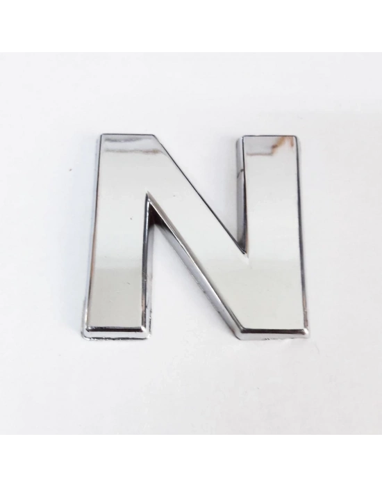 ® Cemax N Harfi  3,75 cm Krom Yapışkanlı