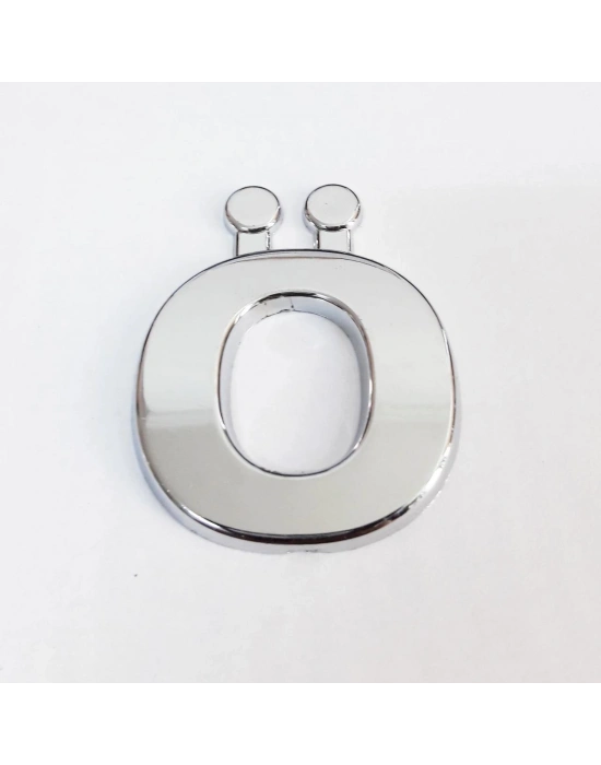 ® Cemax Ö Harfi  3,75 cm Krom Yapışkanlı