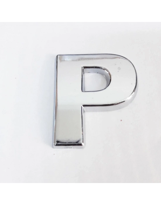 ® Cemax P Harfi  3,75 cm Krom Yapışkanlı