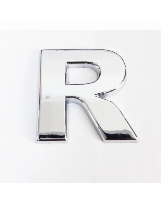 ® Cemax R Harfi  3,75 cm Krom Yapışkanlı