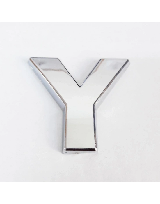 ® Cemax Y Harfi  3,75 cm Krom Yapışkanlı