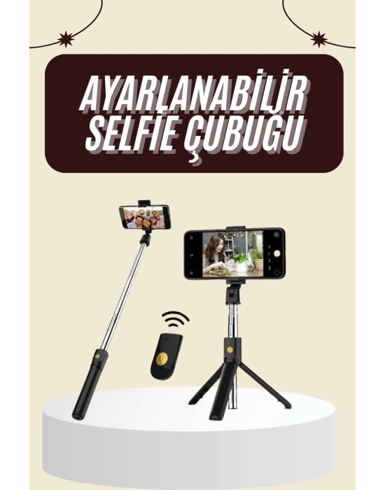 ÇOK SATAN Cep Telefonu Tripod Standı Manyetik Selfie Sopa Bluetooth Uzaktan Kumandalı