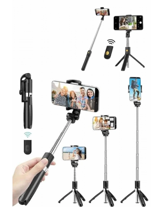 ÇOK SATAN Cep Telefonu Tripod Standı Manyetik Selfie Sopa Bluetooth Uzaktan Kumandalı
