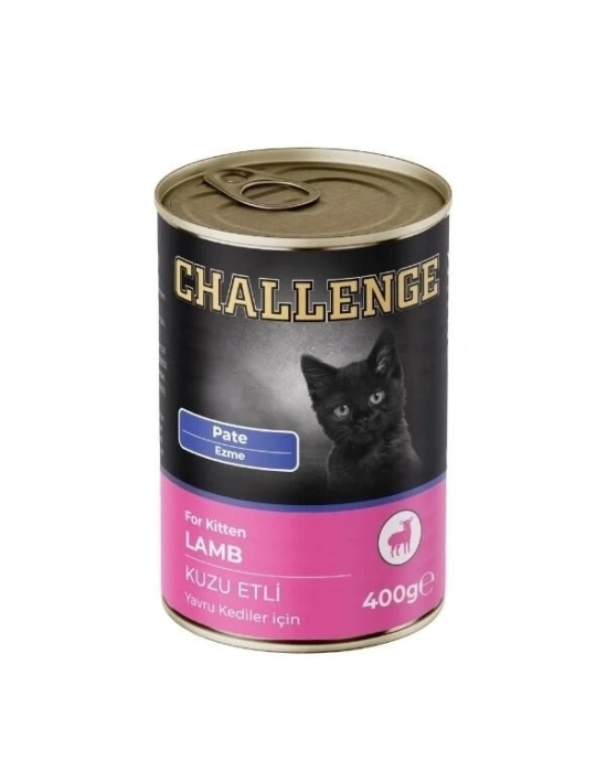 ÇOK SATAN Challenge Pate Kuzu Etli Yavru Konserve Kedi Maması 400 Gr