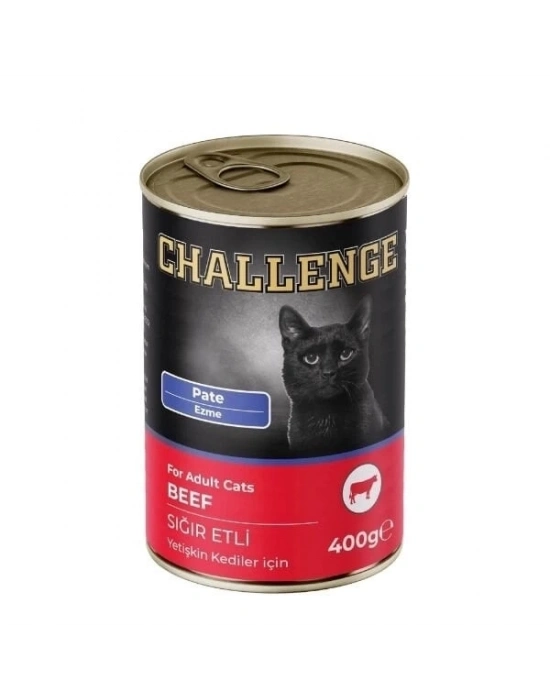 ÇOK SATAN Challenge Pate Sığır Etli Yetişkin Konserve Kedi Maması 400 Gr