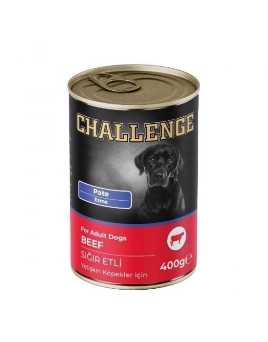 ÇOK SATAN Challenge Pate Sığır Etli Yetişkin Konserve Köpek Maması 400 Gr