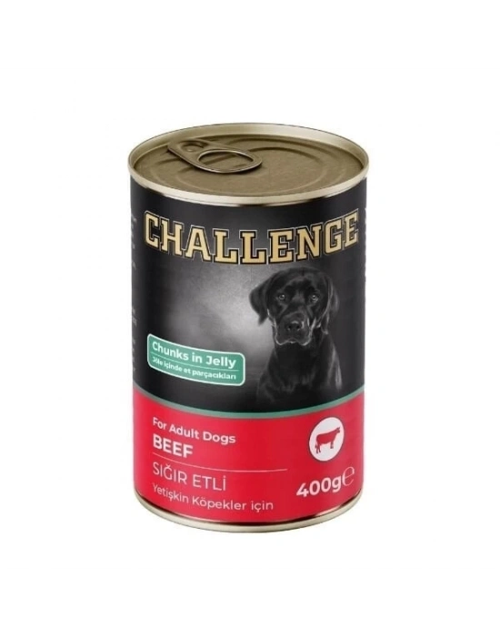 ÇOK SATAN Challenge Sığır Etli Yetişkin Konserve Köpek Maması 400 Gr