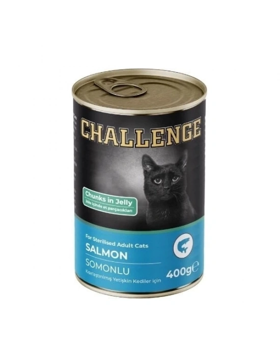 ÇOK SATAN Challenge Somonlu Kısırlaştırılmış Konserve Kedi Maması 400 Gr