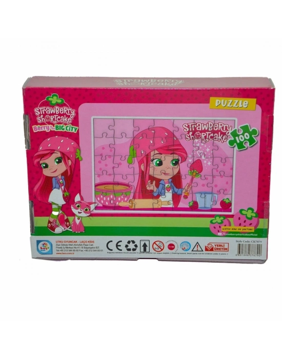 ÇOK SATAN CK7879 ÇİLEK KIZ 100 Parça Kutu Puzzle-Utku Oyuncak