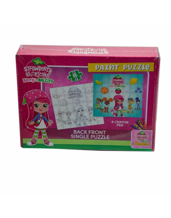 ÇOK SATAN CK7880 Çilek Kız  Boyamalı  Puzzle -Utku Oyuncak