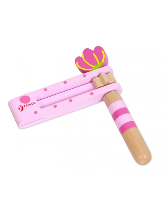 ÇOK SATAN Classic World Pembe Ahşap Kastanet-Şak Şak