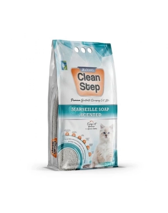ÇOK SATAN Clean Step  Aktif Karbonlu Marsilla Kokulu İnce Taneli Topaklanan Bentonit Kedi Kumu 5 Lt