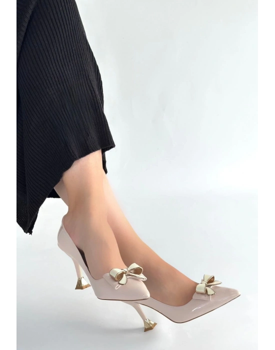 Coby Bej Rugan Topuklu Ayakkabı