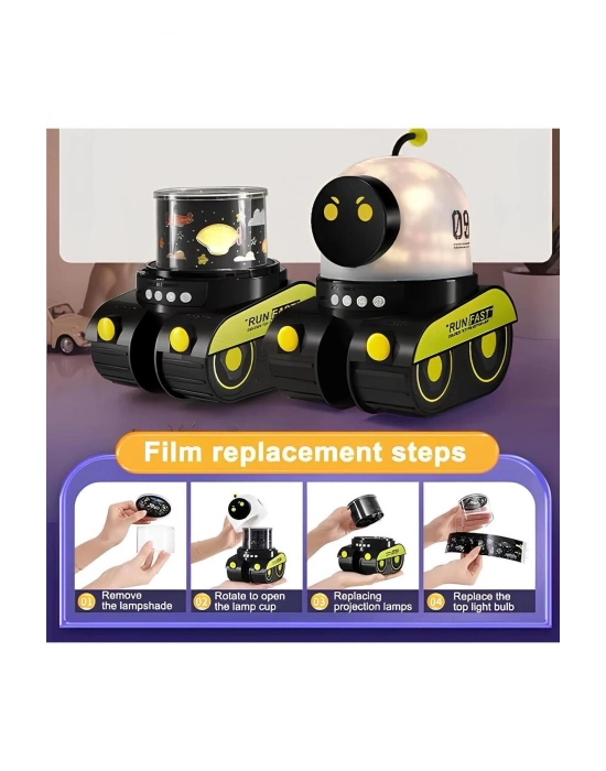 ÇOK SATAN ÇOCUKLAR İÇİN EĞİTİCİ VE EĞLENCELİ ROBOT TEMALI PROJEKTÖR GECE LAMBASI