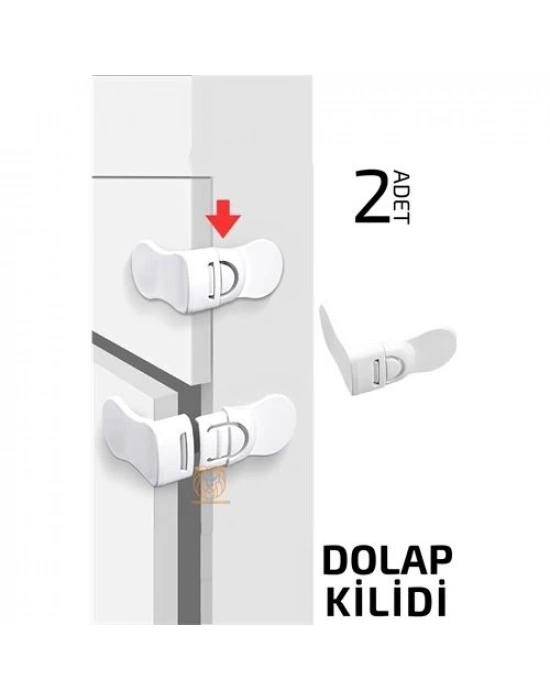 ÇOK SATAN Çocuklara Dolap Güvenlik Kilidi 2 ADET