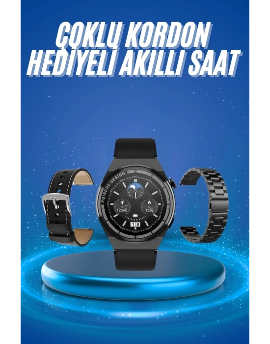 ÇOK SATAN Çoklu Kordon Hediyeli Akıllı Saat Çağrı Cevaplama Müzik Dinleme Dokunmatik Ekran