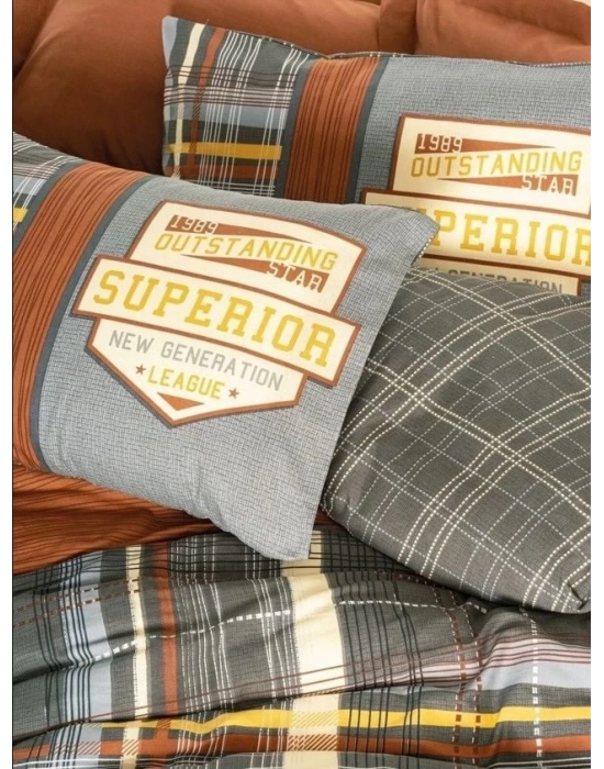 ÇOK SATAN Cotton Box Modern Çift Kişilik Nevresim Takımı Ramiro Tarçın