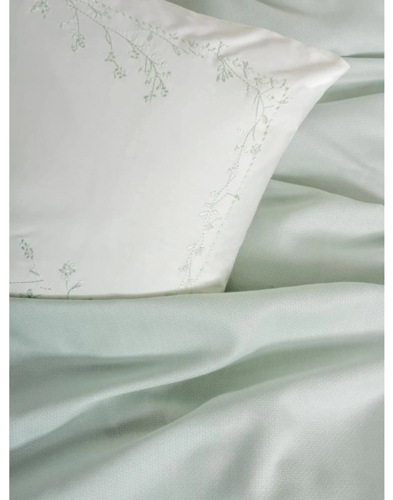 ÇOK SATAN Cotton Box Serenity Bambu Çift Kişilik Pike Takımı Brisa Mint