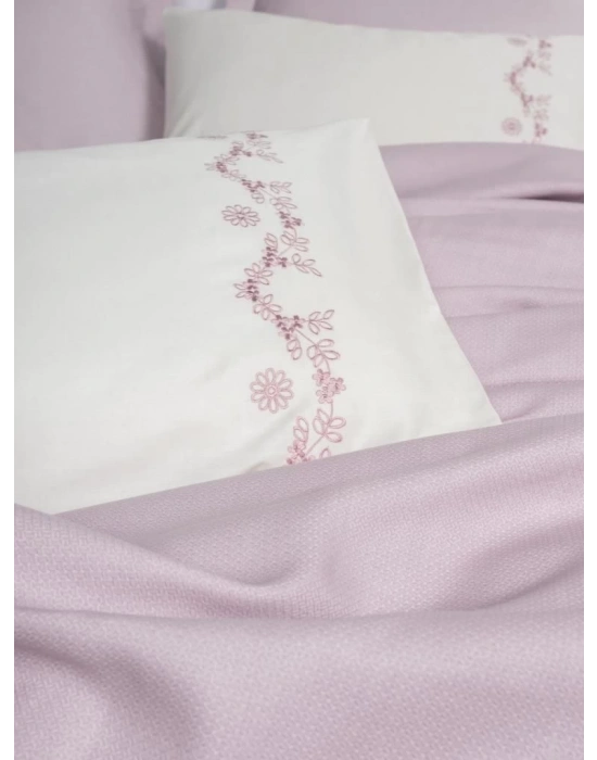 ÇOK SATAN Cotton Box Serenity Bambu Çift Kişilik Pike Takımı Vaila Lila