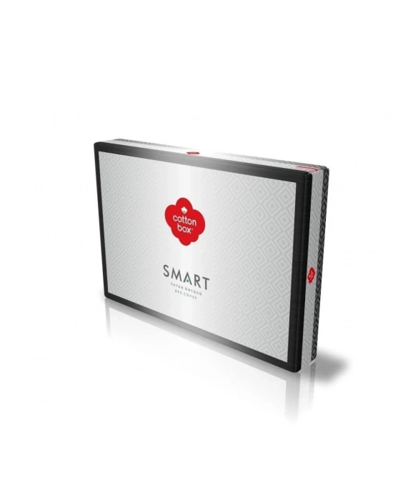 ÇOK SATAN Cotton Box Smart Çift Kişilik Yatak Örtüsü Bertha Antrasit