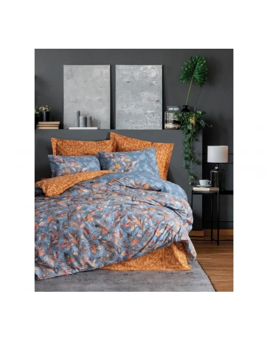 ÇOK SATAN Cotton Box Tek Kişilik Modeline Nevresim Takımı Alekra Hardal