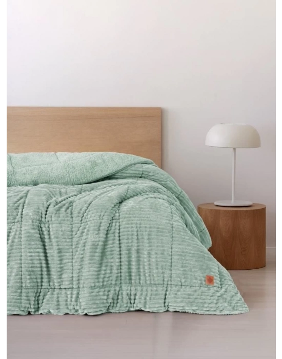 ÇOK SATAN Cotton Box Wave Adaçayı Çift Kişilik Yorgan