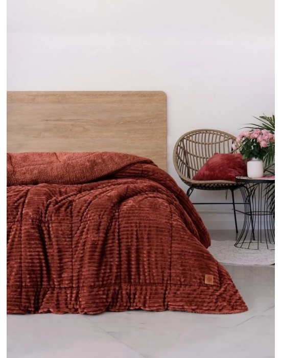 ÇOK SATAN Cotton Box Wave Tarçın Çift Kişilik Yorgan