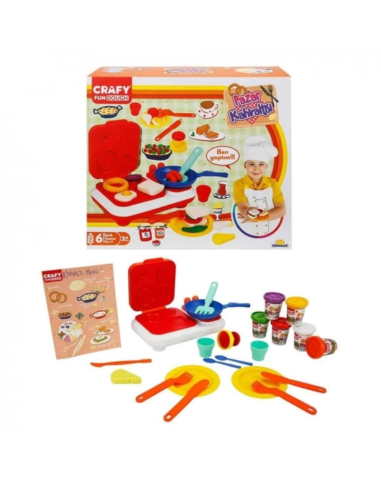 ÇOK SATAN Crafy Pazar Kahvaltısı Oyun Hamuru Seti 300 g 23 Parça