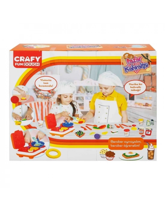 ÇOK SATAN Crafy Pazar Kahvaltısı Oyun Hamuru Seti 300 g 23 Parça